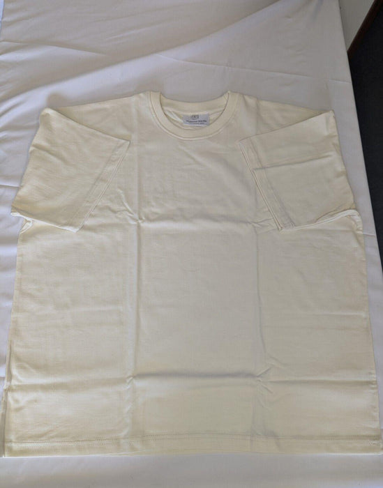 Seasonal Blanks Large Mens Cream T shirt (Baggy)