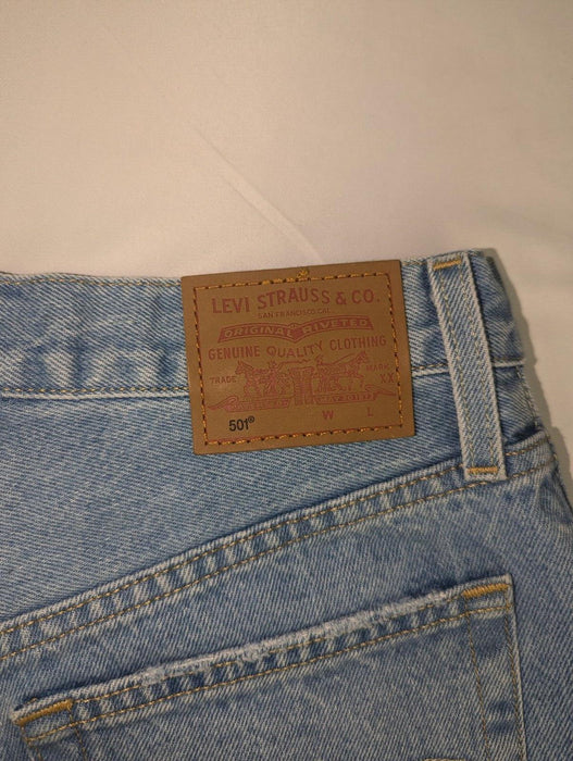 Levis Womans Blue Denim Shorts Waist 25