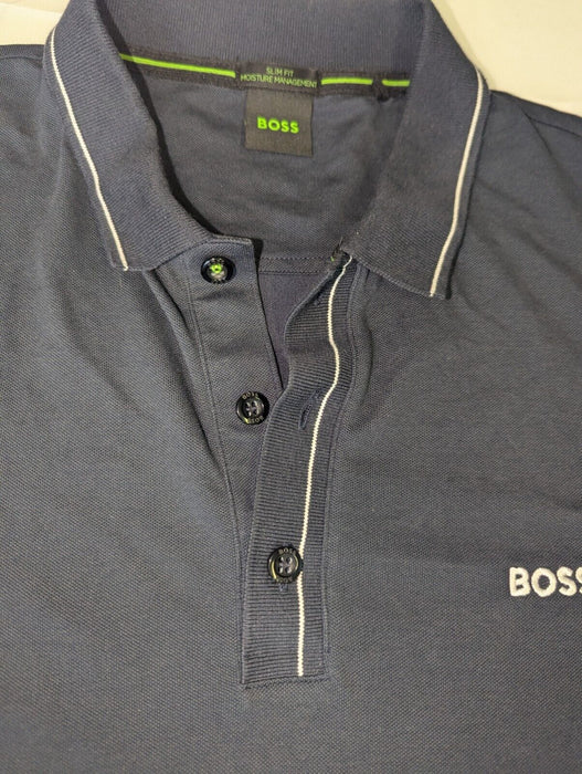 Hugo Boss Navy Polo Slim Fit Large *See description*