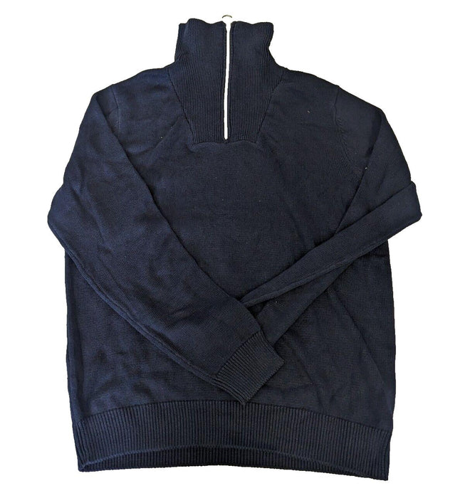 Primark Half Zip Jumper Navy Size Medium