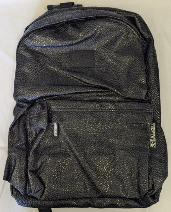 Ratchet Black Leather BackPack