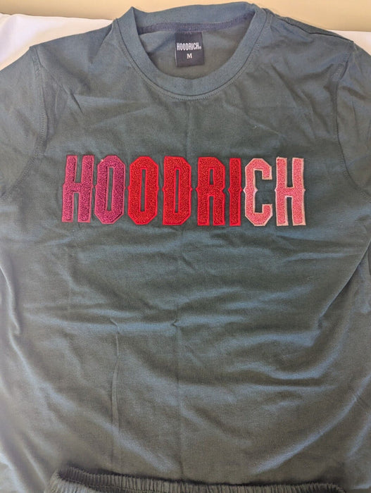 Hoodrich green shirt and shorts mens medium