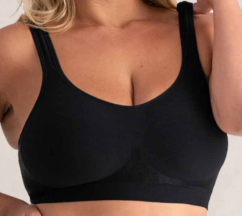 Truekind Daily Comfort Wireless Shaper Bra - Black - Large