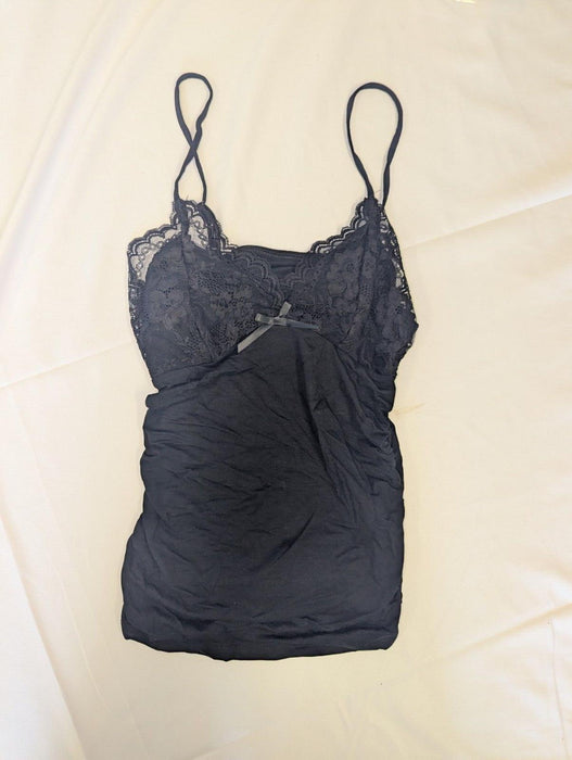 SHEIN ICON Contrast Lace Ruched Y2k Cami Top Small