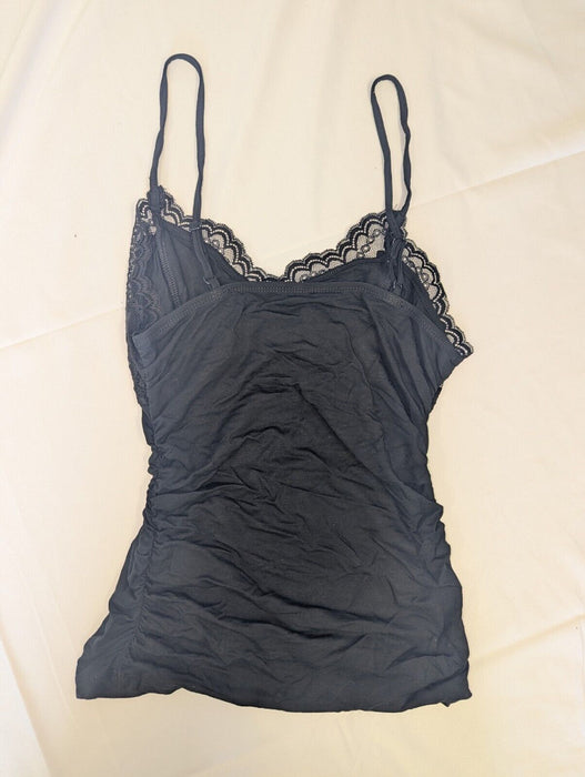 SHEIN ICON Contrast Lace Ruched Y2k Cami Top Small