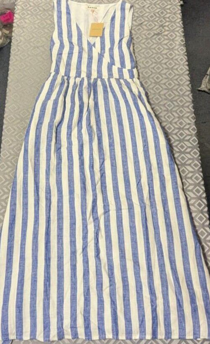 Boden Blue/White Stripe Dress UK14r