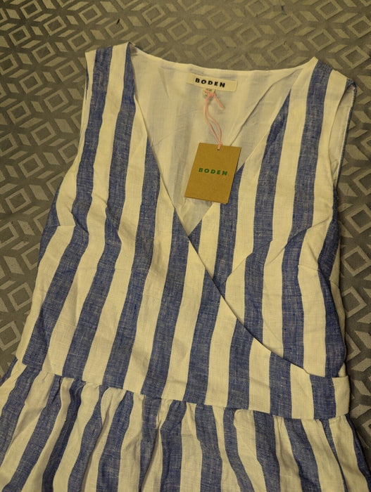 Boden Blue/White Stripe Dress UK14r