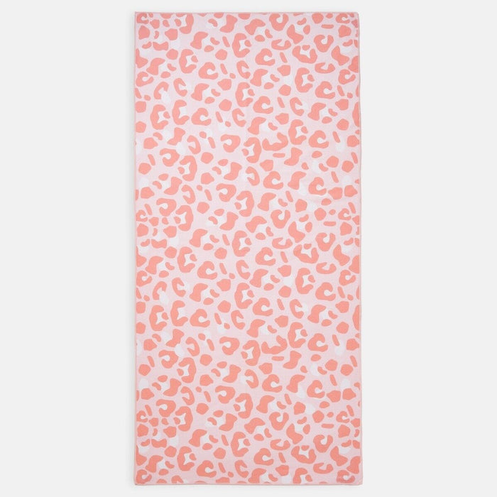 Dreamscene Leopard Printed Beach Towel - Blush 71 x 152cm