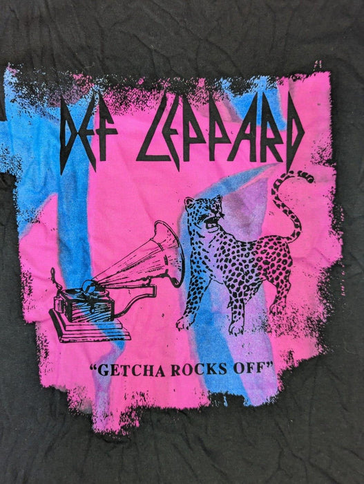 BooHoo Def Leppard T-Shirt - Black - Small