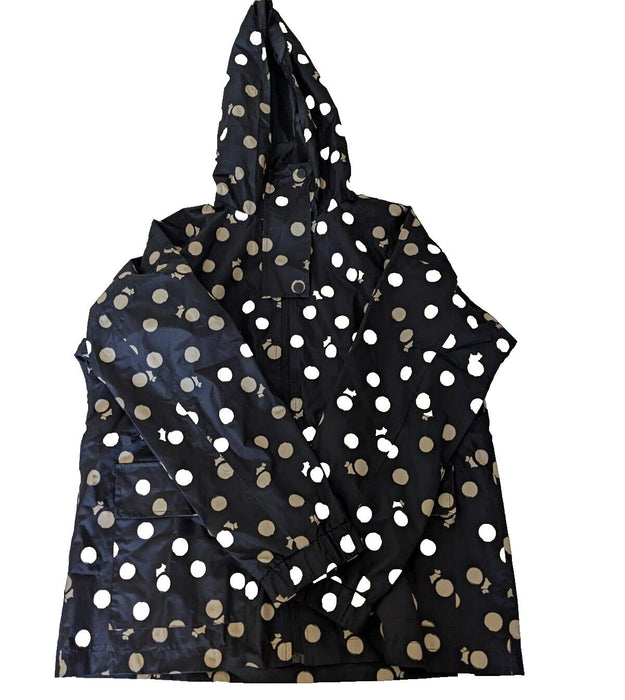 Radley Scatter Spot Pac a Mac Jacket Black Size Extra Large