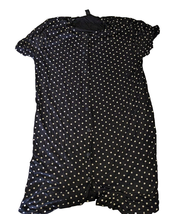 Bohoo Polka Dot Blouse Black Size UK 12