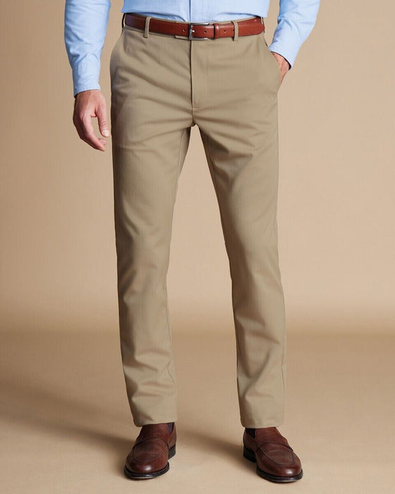 Charles Tyrwhitt Taupe Slim Fit Ultimate Non-Iron Chino