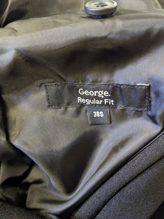 George Regular Fit Black Blazer Size 38s