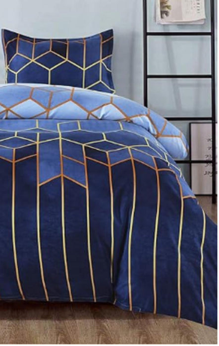 Mefinia Geometric Diamond Bedding Duvet Cover Set with Zipper Closure - Single