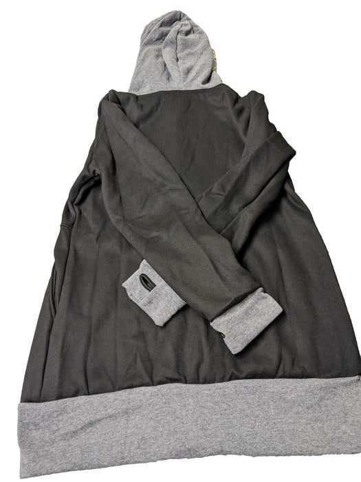 Black and Grey Zip Up Hoodie Size 3XL