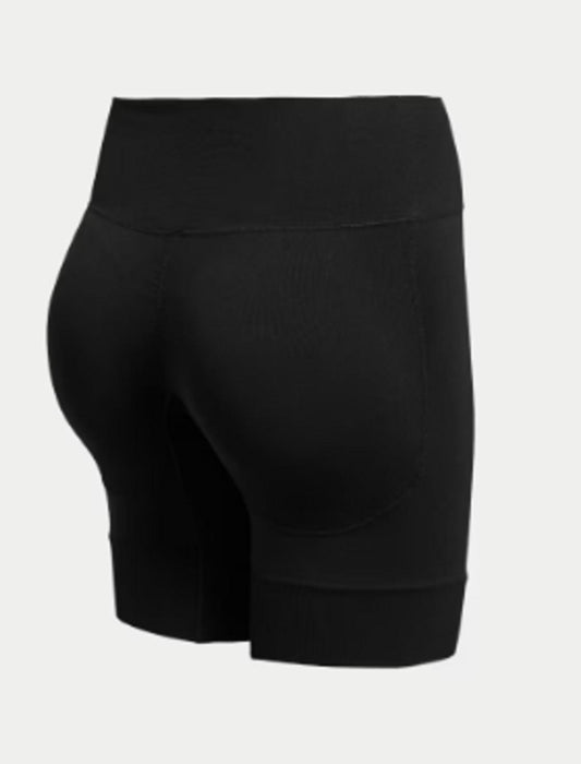 M&S Seamless Bum Enhancing Shorts - Cool Comfort -Black - Size Small (8-10)