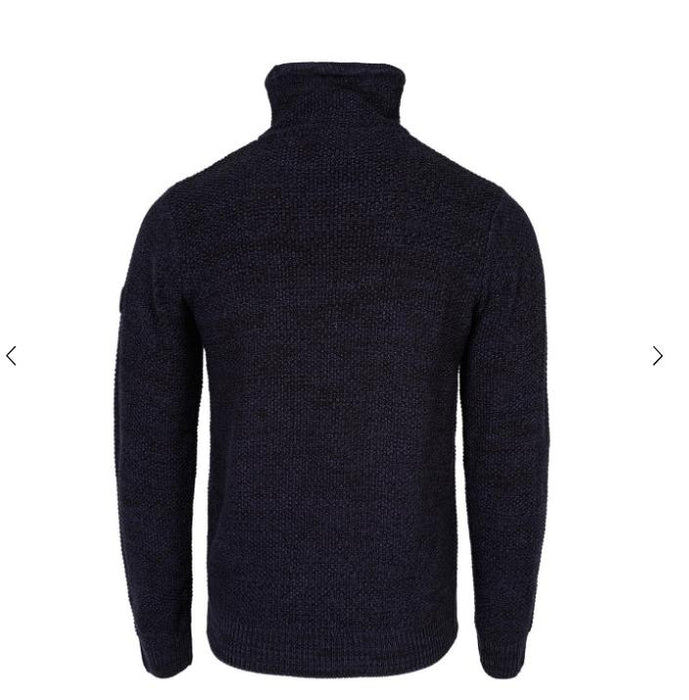 Firetrap Firetrap Cowl Neck Men's Jumper Navy Large