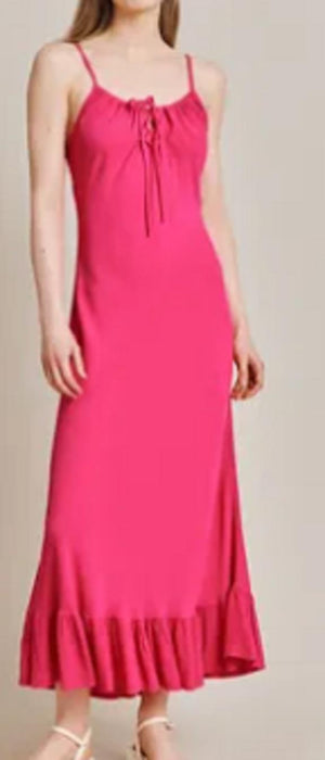 Ghost Isabella Crepe Midi Dress - Pink - Medium