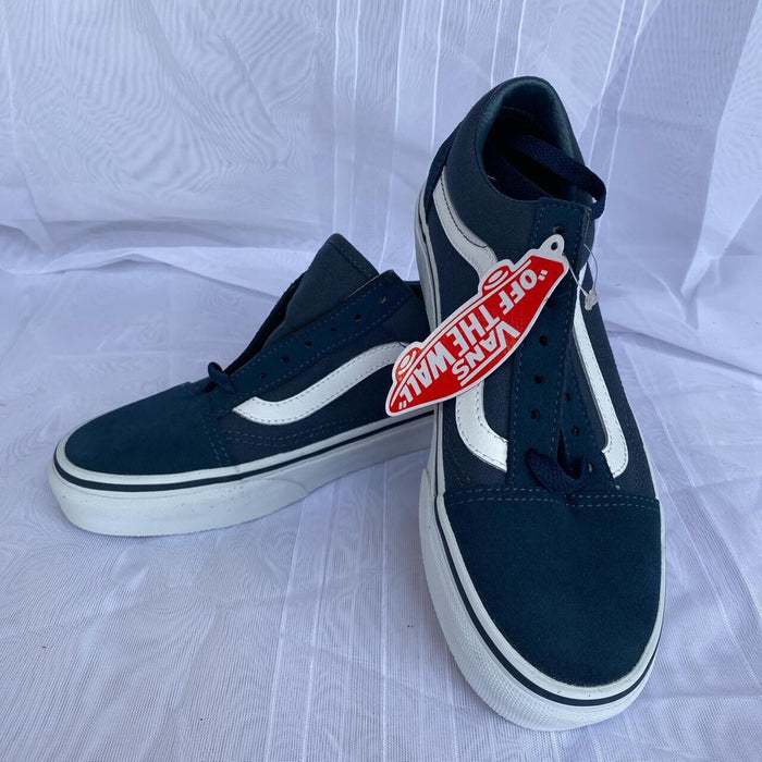 Vans 'Old Skool' Suede - Blue & White Trainers UK 5.5