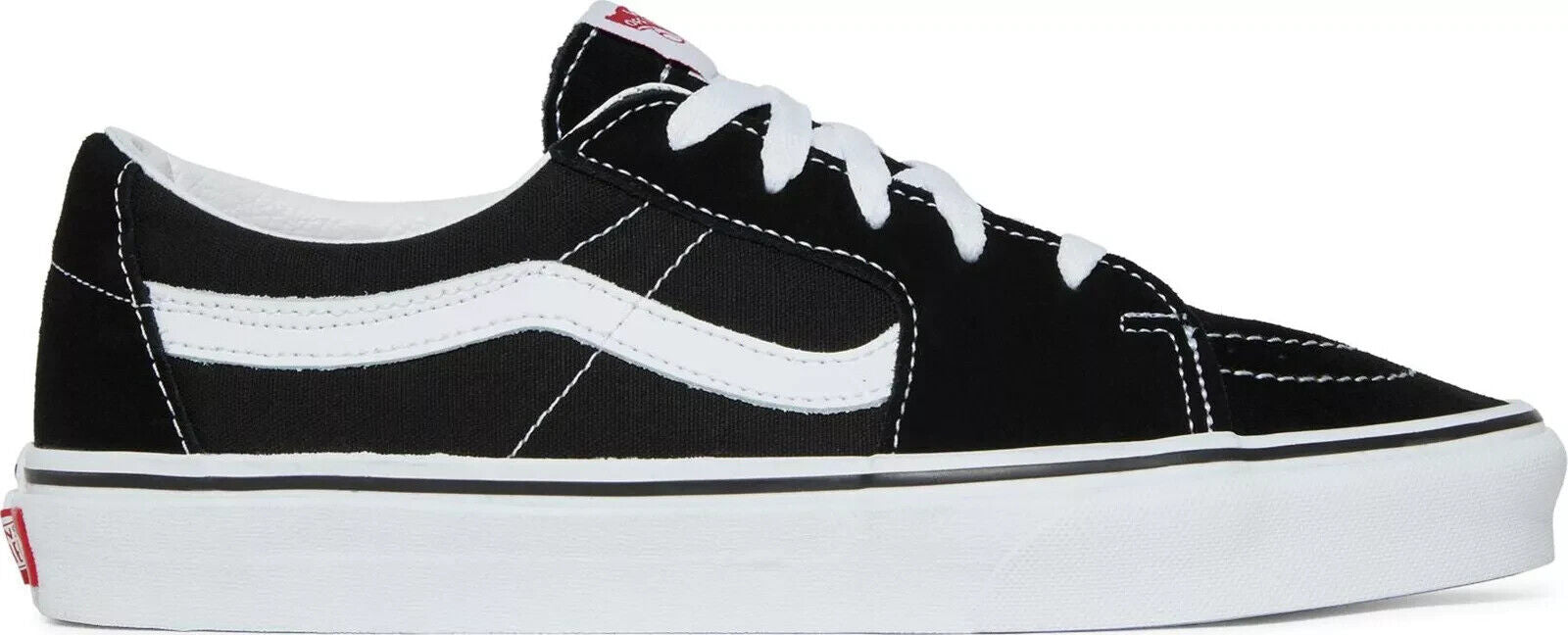 Vans Sk8-Low Black/True White Mens UK 7.5