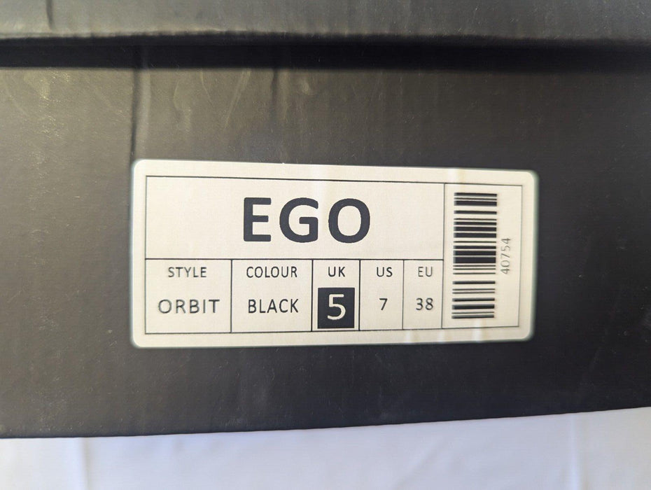 Ego Black Heels With Gold Heel UK 5