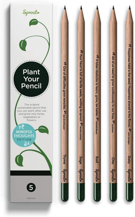 5 Sprout Pencils Plant Your Pencil