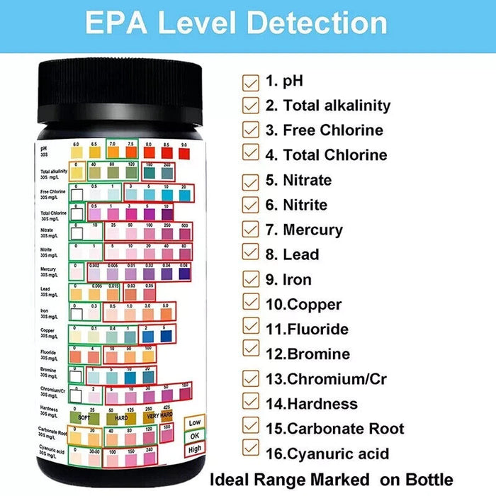 16 in 1 Drinking Water Test Kit Professional Hardness Testing Kits