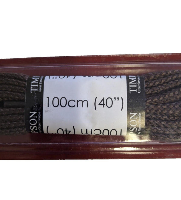 2x Timpson Cord Laces Brown 100cm/40"