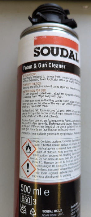 Soudal 116924 Trade Foam & Gun Cleaner