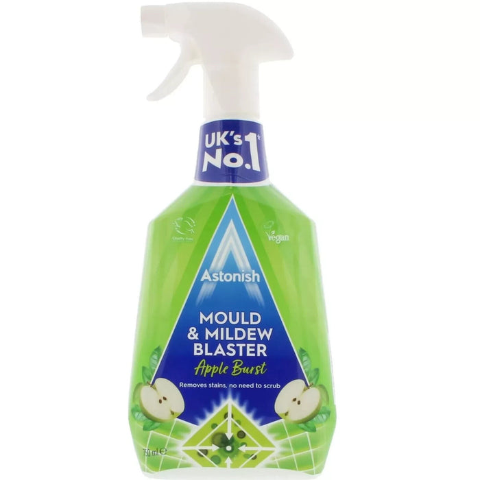 2 Astonish Mould & Mildew Remover Spray Stain Remover Blaster Apple Burst 750ml