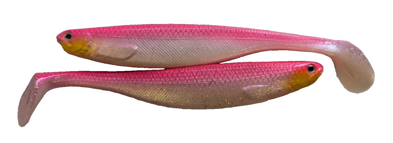 2 Pack Fish Rubber Lures - 5.5Inch