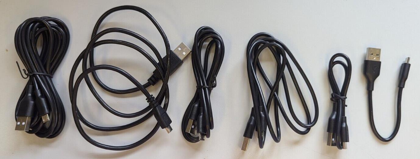 Tecknet Pack Of Micro USB Cables - Various Sizes