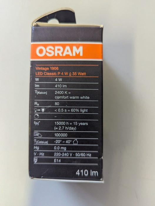 OSRAM Vintage 1906 LED Classic P 4w