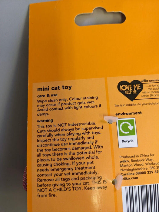 Pets with Wilko Mini Cat Toy