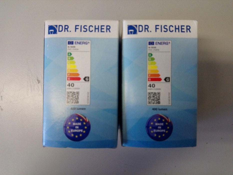 Dr Fischer Oven Bulb 40W E14 SES 240V CL OV 2700K - 2 Pieces