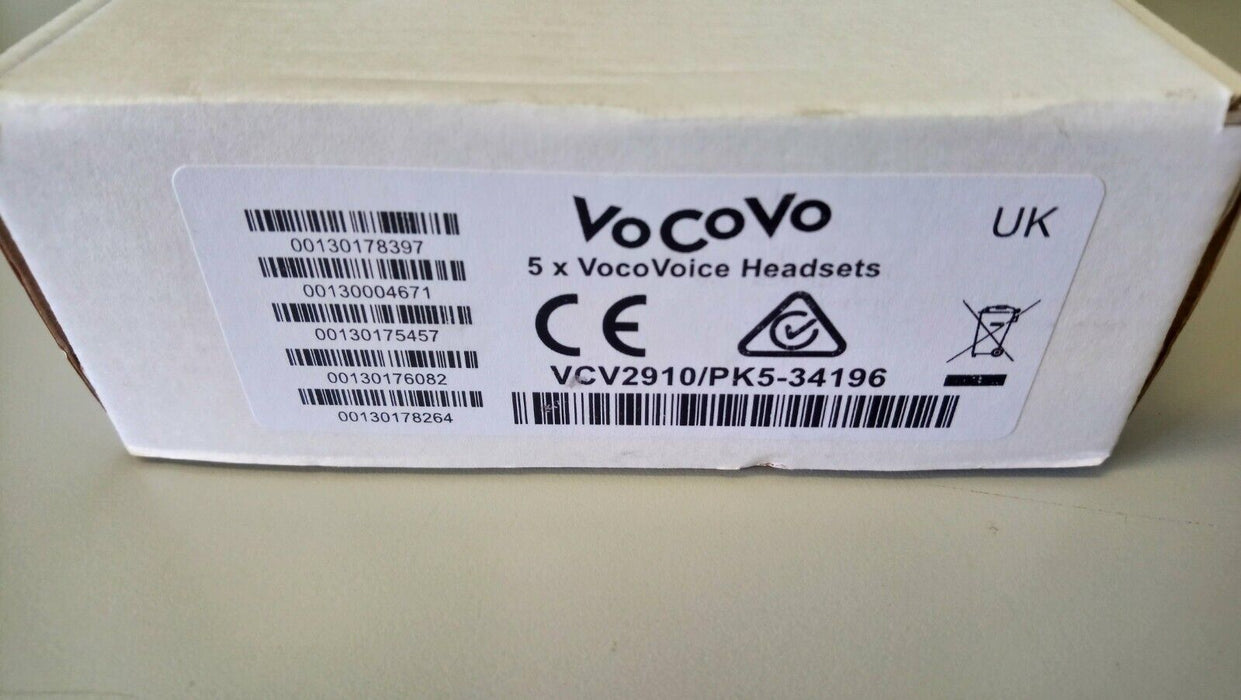 5 Piece VoCoVo Headsets VCV2910