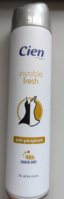 Cien Invisible Fresh anti-perspirant 48h Quick Dry spray for women 250ml