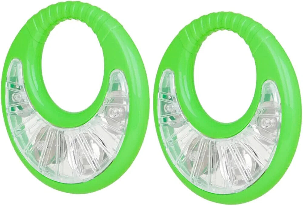 2x Ring Tambourine Blastic - Green