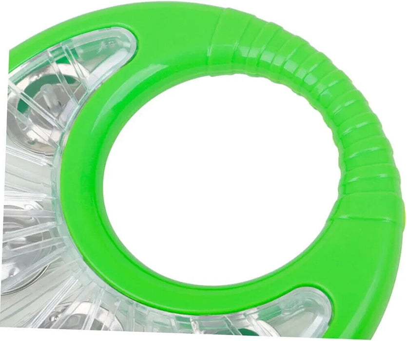 2x Ring Tambourine Blastic - Green