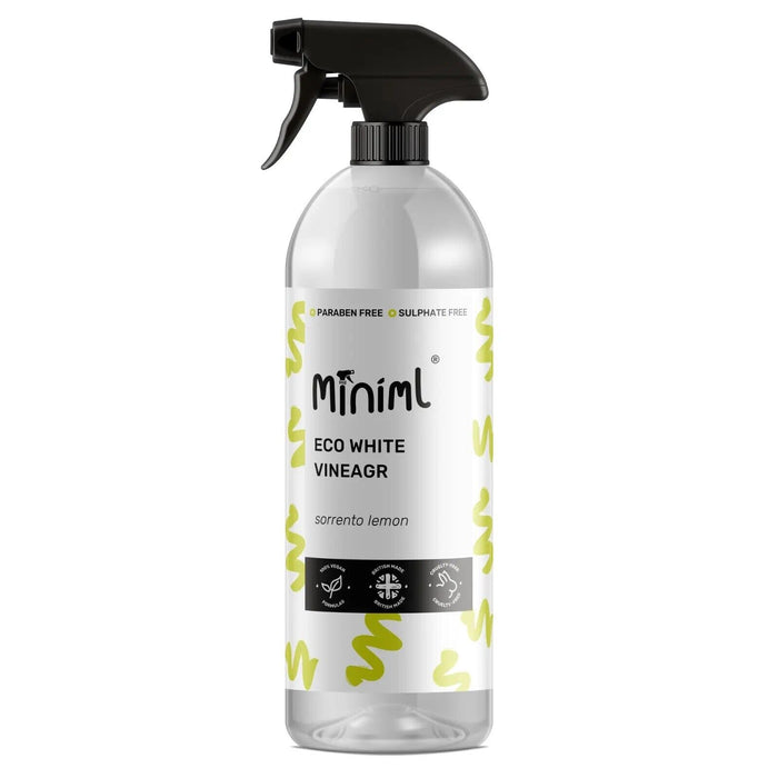 Miniml White Vinegar Spray Cleaner Lemon Vegan Natural Eco 750ml Bottle