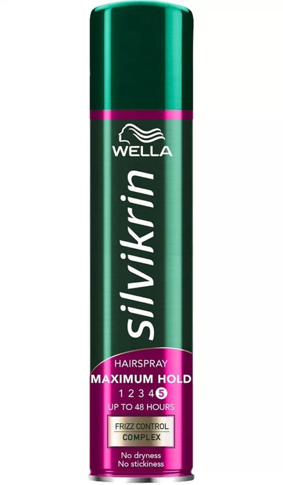 Wella Silvikrin Maximum Hold Hairspray, 400ml