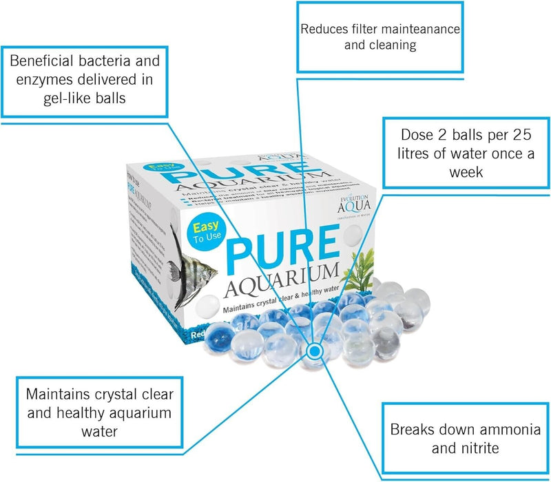 Evolution Aqua Pure Aquarium - for a Crystal Clear Healthy Aquarium 50 balls