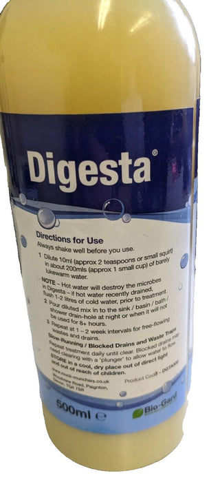 2 X 500ml Digesta Drainage Unblocker