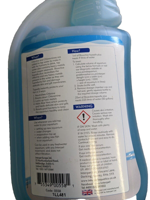 Interpet Bioactive Tapsafe Plus 500ML