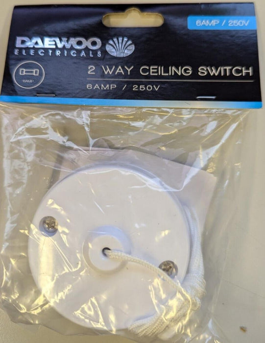 DAEWOOD 2 Way Ceiling Switch - 6AMP/250V