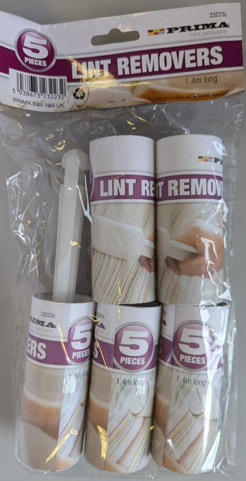 LINT ROLLER SET PET HAIR DUST FLUFF REMOVER AND REFILLS 5 PACK