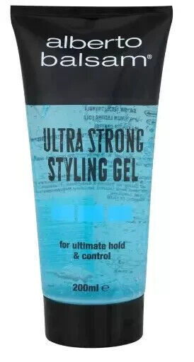 4 X Alberto Balsam Ultra Strong Styling & Control Hair Gel 200ml