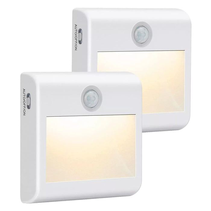 Stick-On Night Lights, [2 Pack] Motion Sensor Lights Indoor with 3 Modes