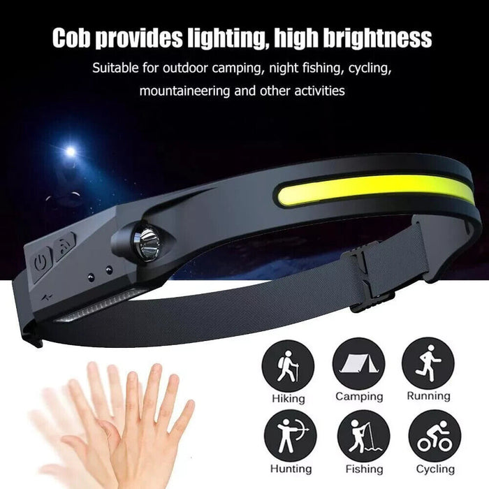 Waterproof beamhero Headlamp Night Buddy LED Motion Sensor Head Torch Headlight