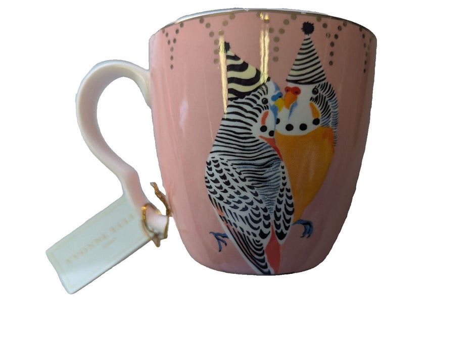 Yvonne Ellen London Pink Mug Parrots